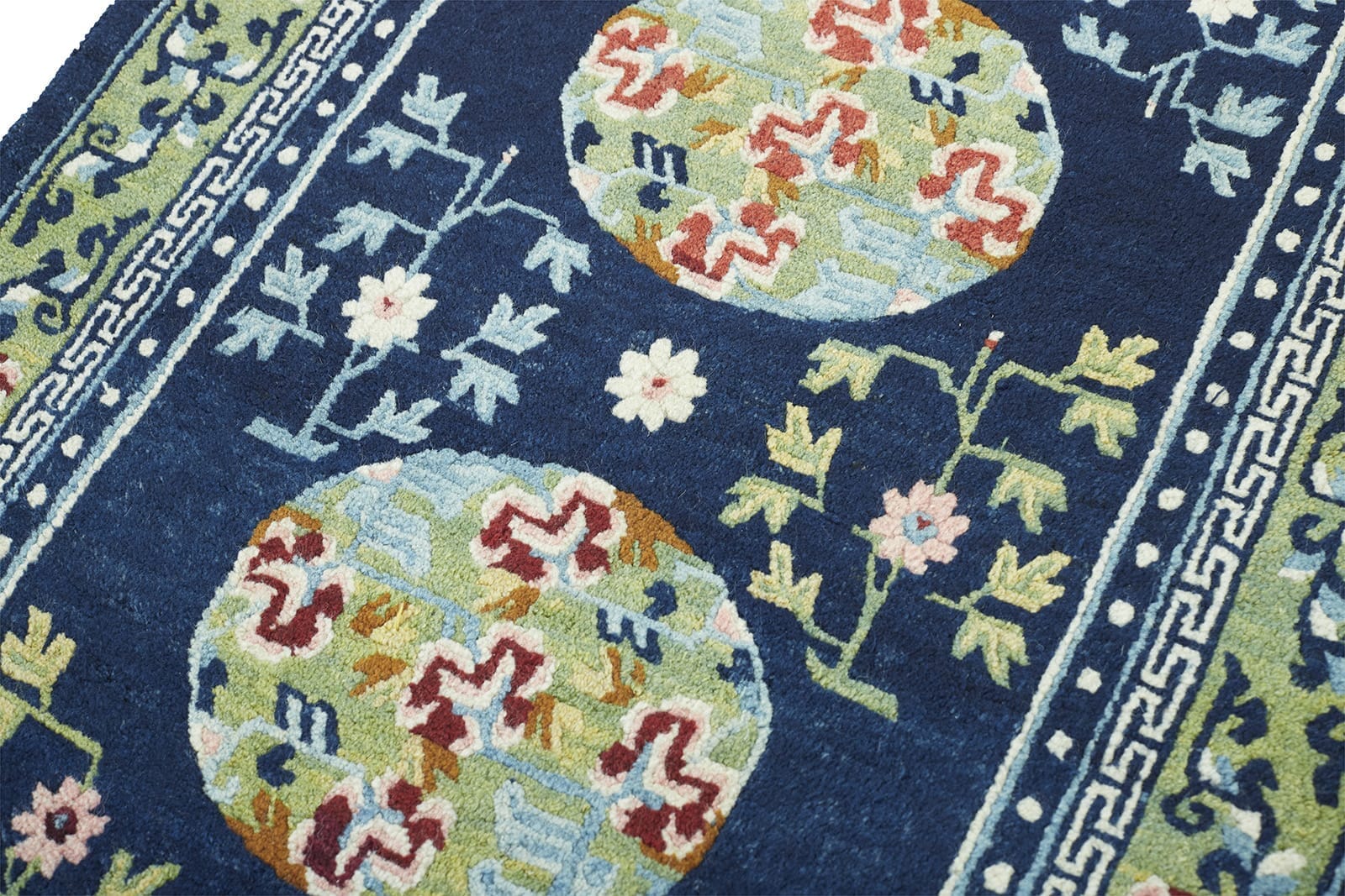 ANTIQUE TIBETAN KHADEN 2' 7" x 4' 7" 19th C Rug Detail 1