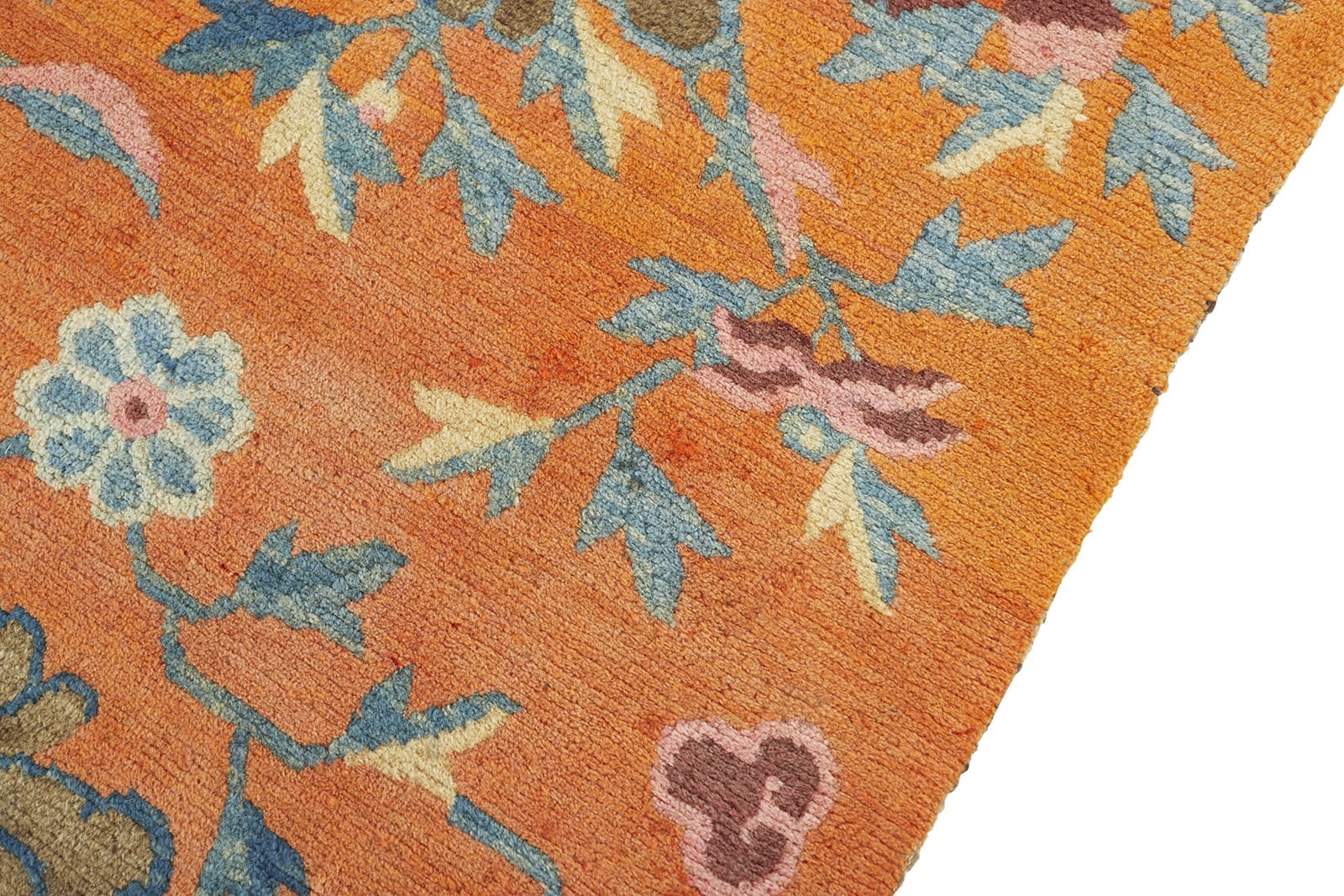 ANTIQUE TIBETAN KHADEN 2' 7" x 4' 9" Late 19th C Rug Detail 1