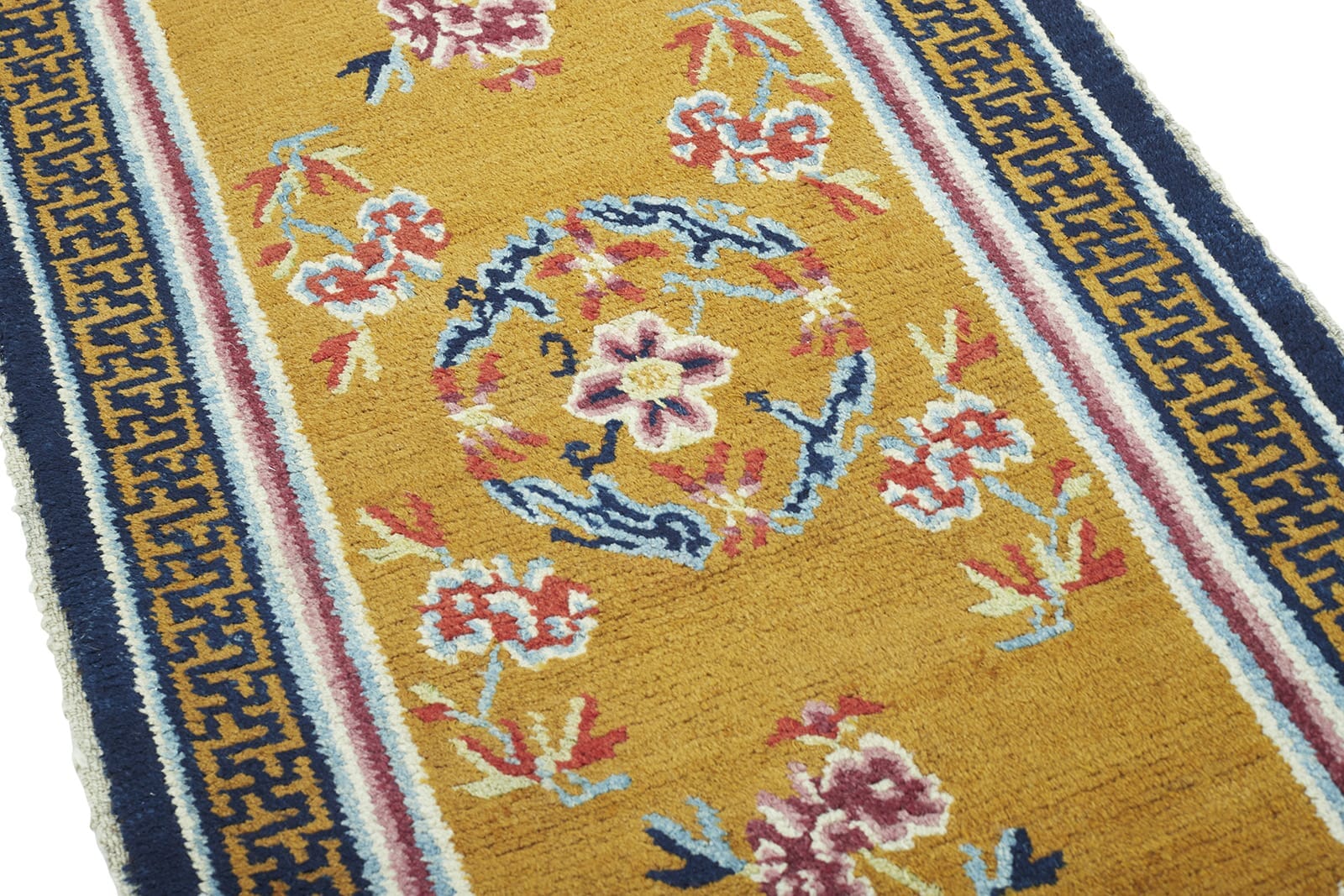 ANTIQUE TIBETAN KHADEN 2' 3" x 4' 4" Late 19th C Rug Detail 2