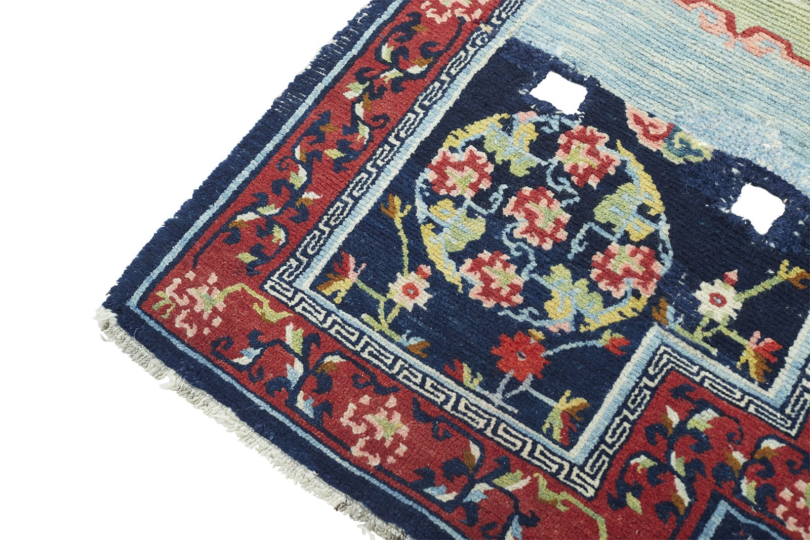 ANTIQUE TIBETAN 1' 10" x 3' 10" Rug Detail 1