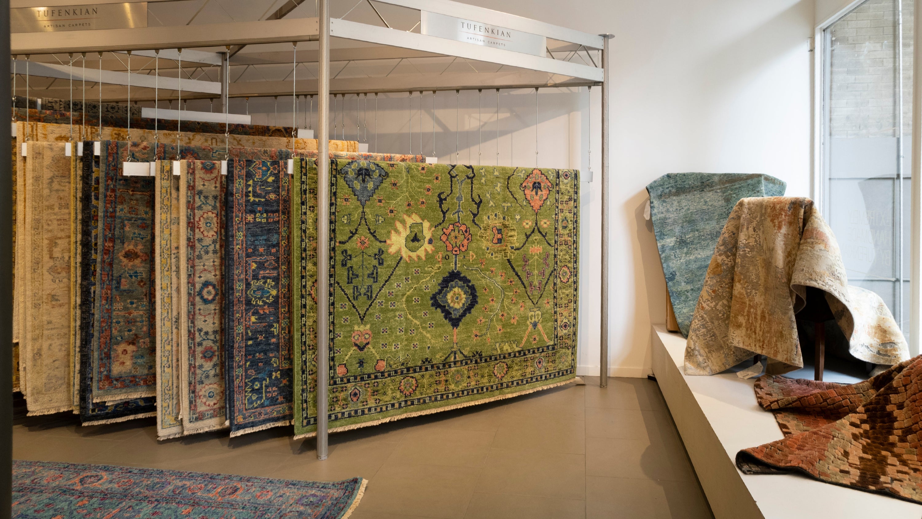Inside a Tufenkian showroom.
