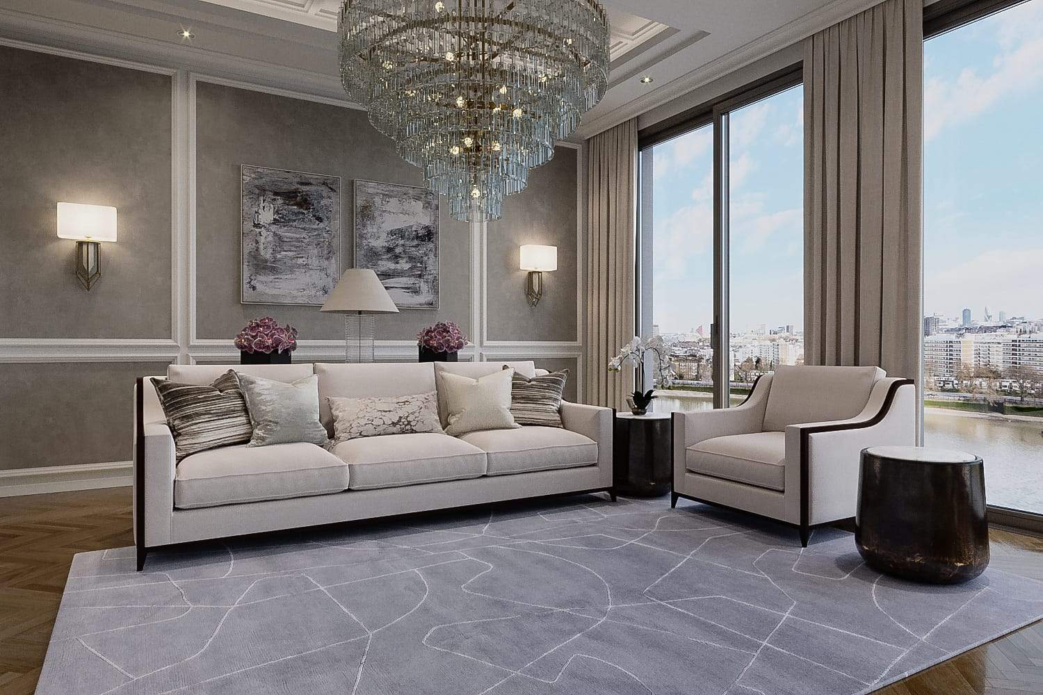 ARP GRIS Product Tufenkian Artisan Carpets Lifestyle room-image