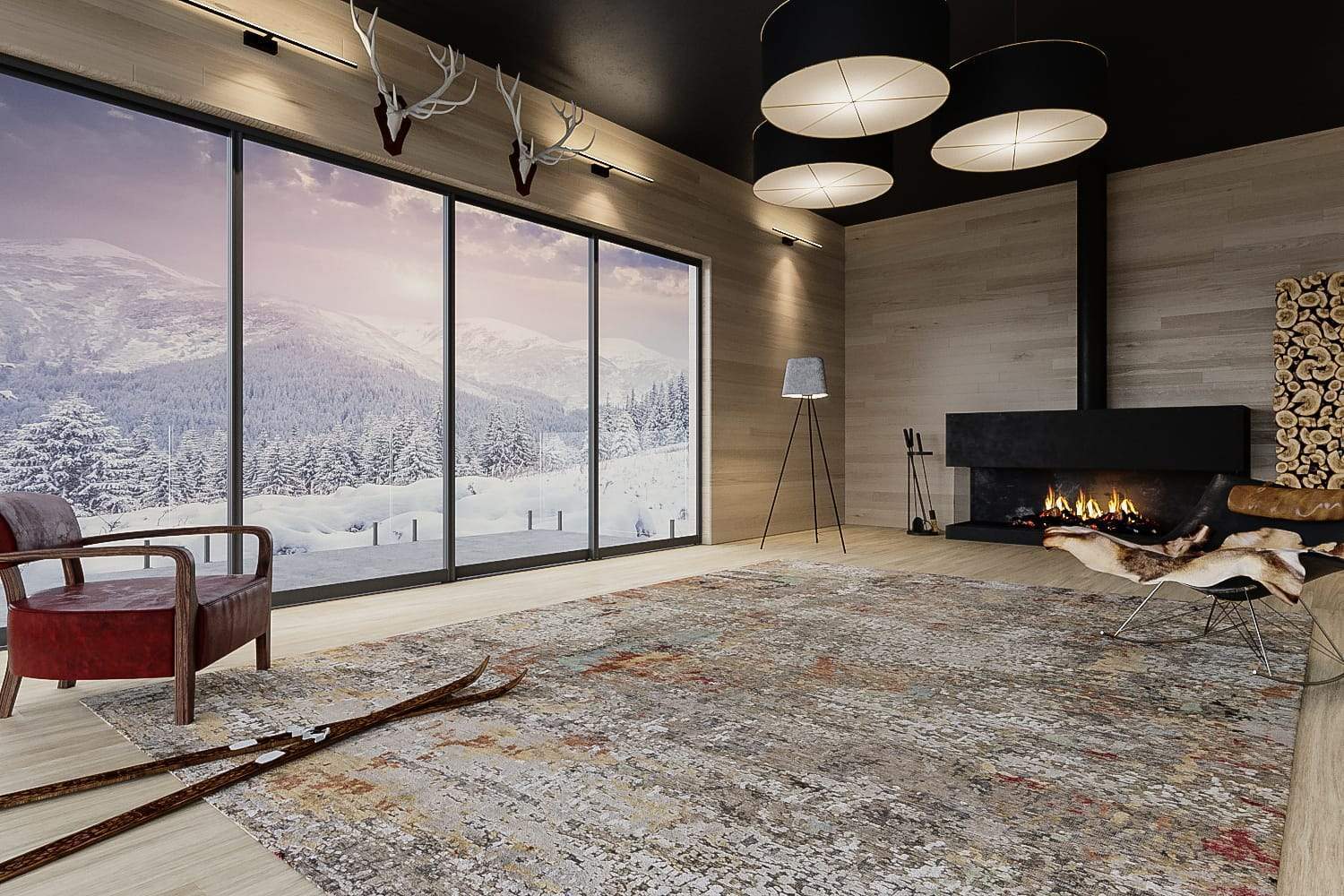 FRIEZE SMOKEY TOPAZ Product Tufenkian Artisan Carpets Lifestyle room-image