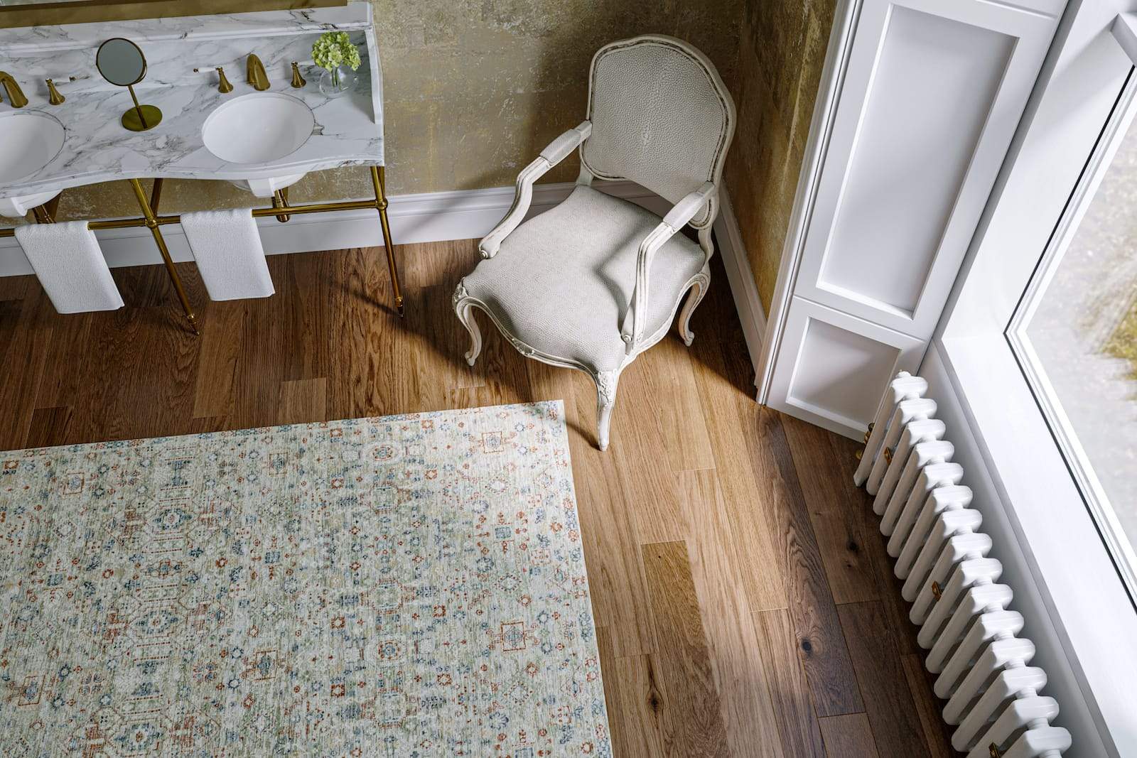 SHANTI SILVER Product Tufenkian Artisan Carpets Lifestyle room-image