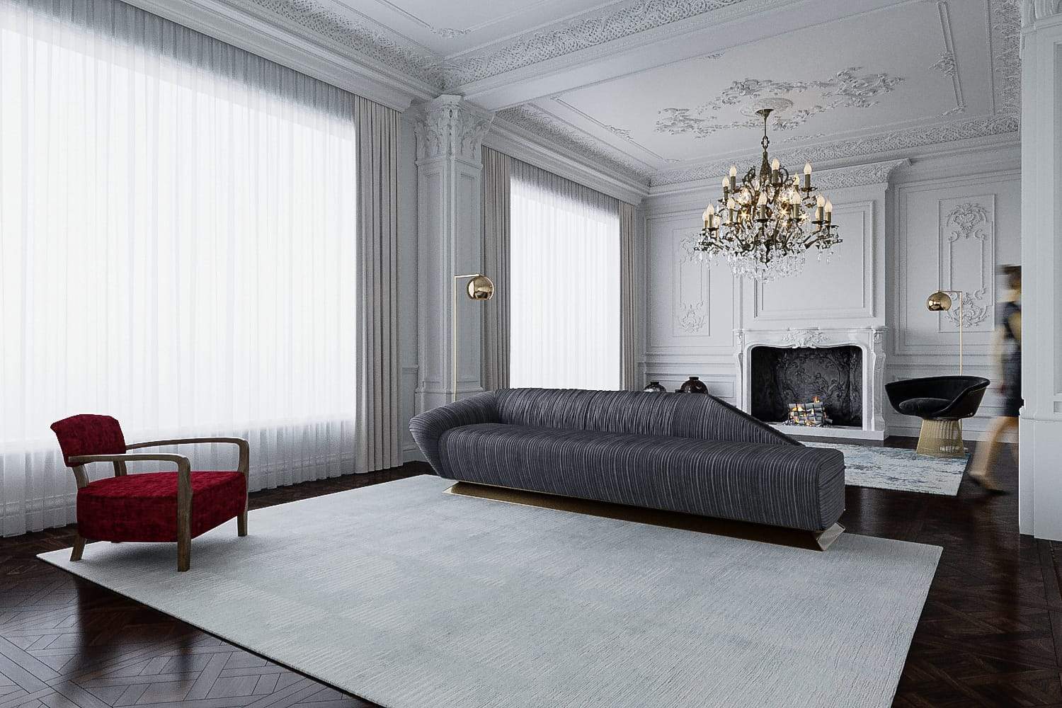 VANISHING POINT MINERAL Product Tufenkian Artisan Carpets Lifestyle room-image