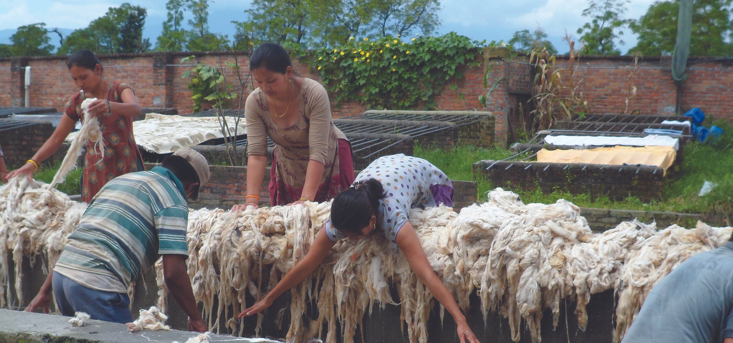 Tufenkian uses hand made materials in their rugs