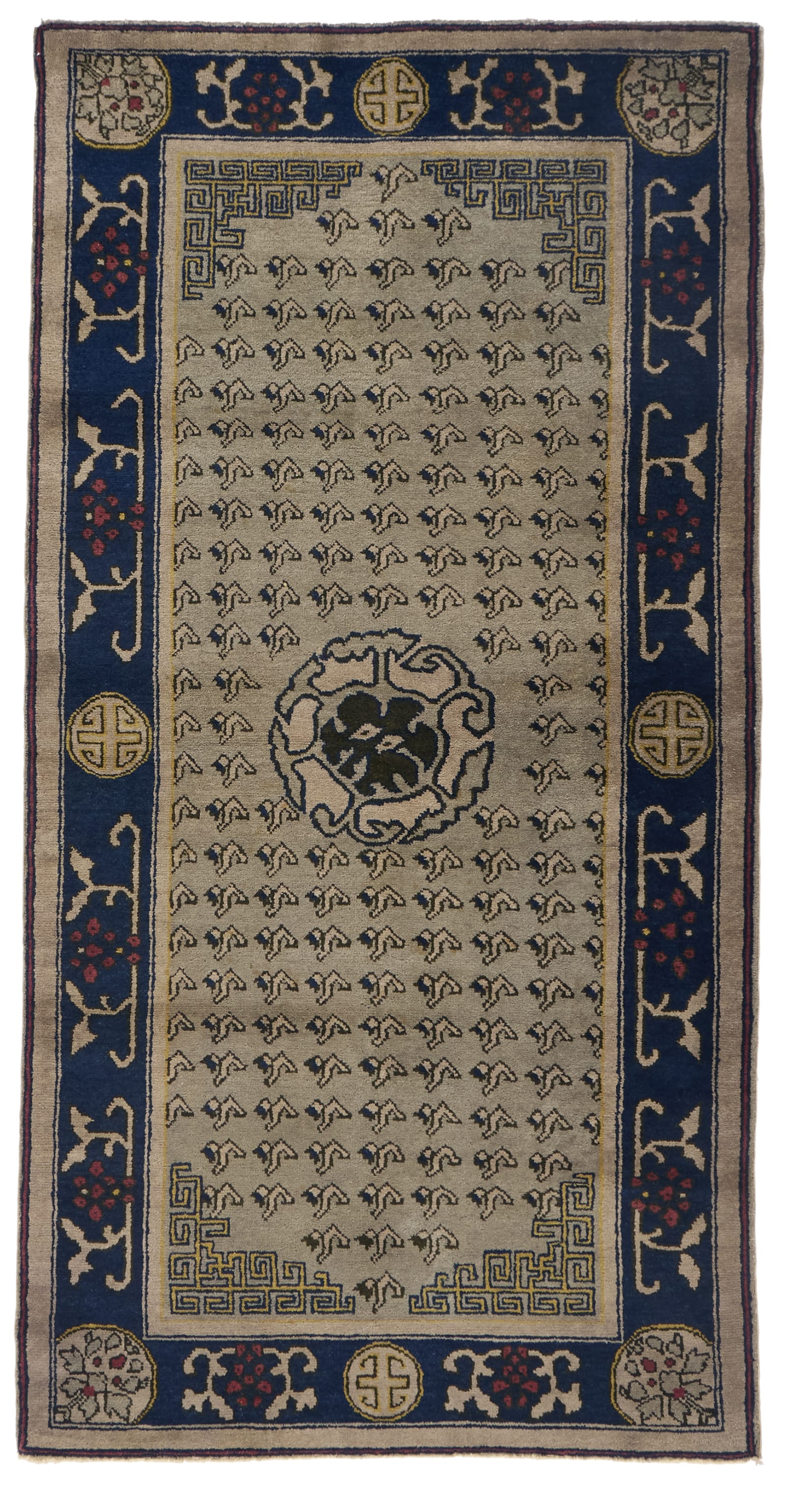 ANTIQUE CHINESE PEKING CELADON 3'0" x 5'10"