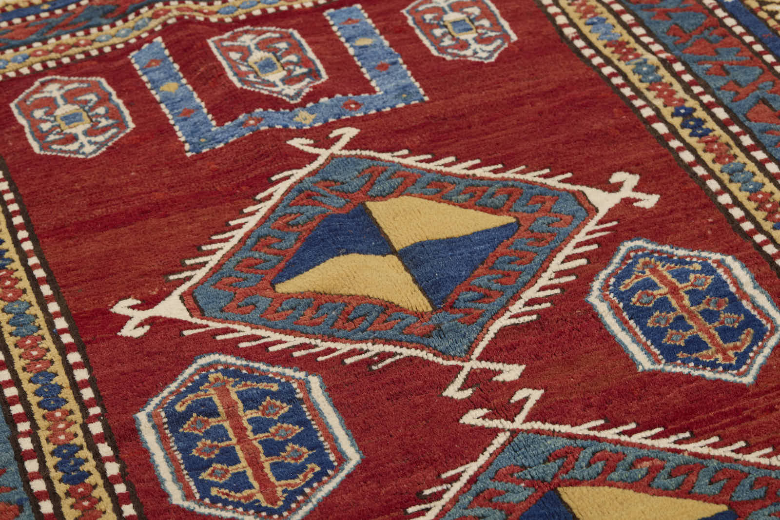 KAZAK PRAYER RUG ANTIQUE 4' 7" X 6' 3"