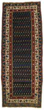 CAUCASIAN LEMBALO KAZAK RUG ANTIQUE 3' 5