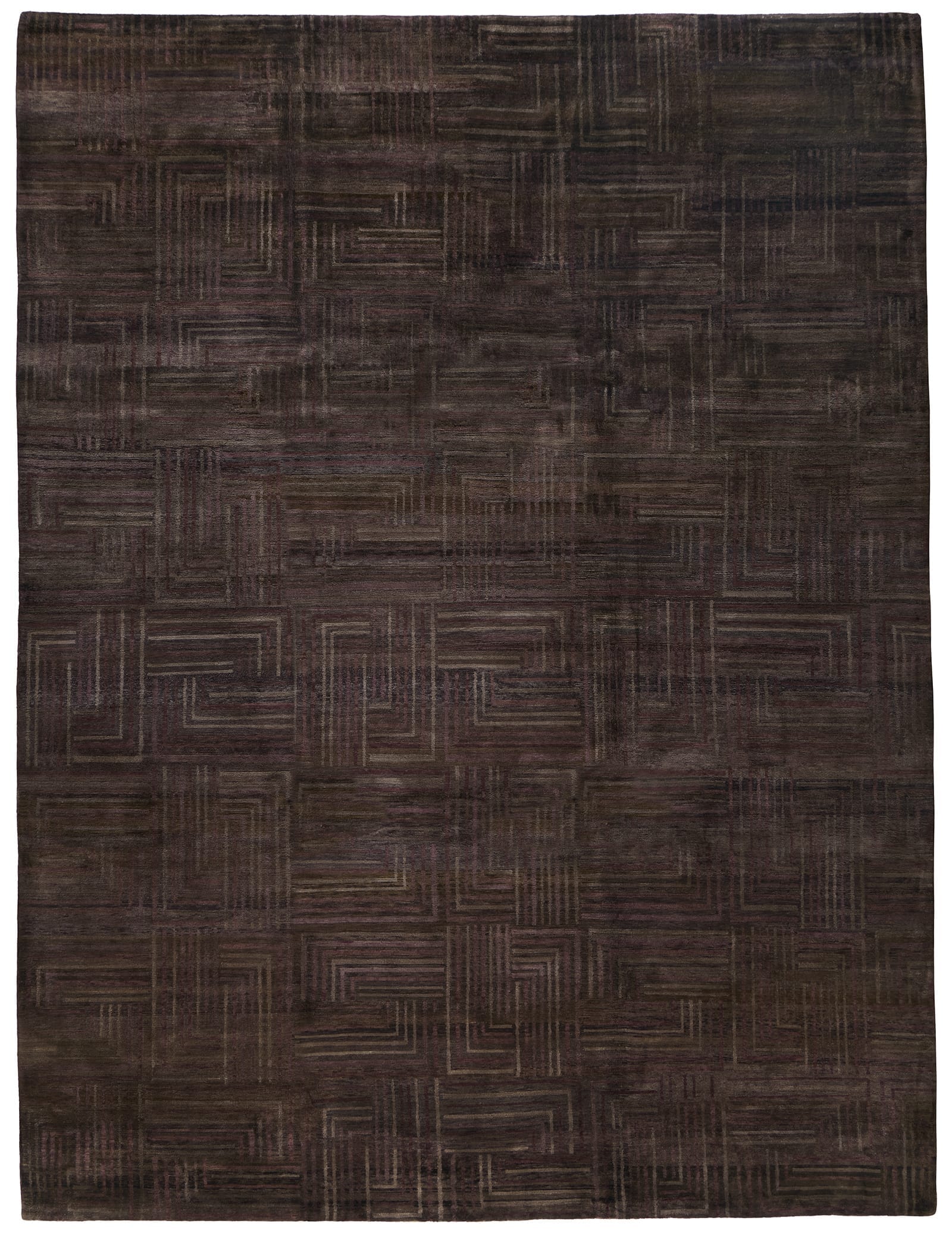 OVERDYED PLAIT CHOCOLATE BROWN