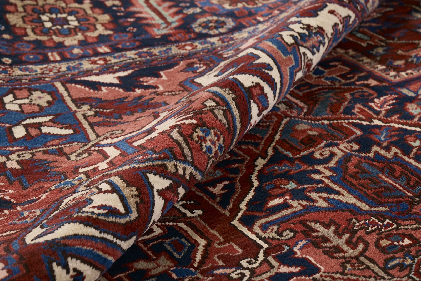 ANTIQUE PERSIAN GOREVAN HERIZ  11' 6" X 15' 0"