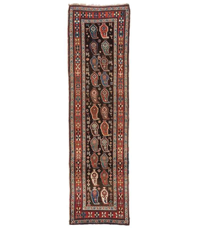 ANTIQUE ARMENIAN KARABAGH RUNNER 3' X 11'