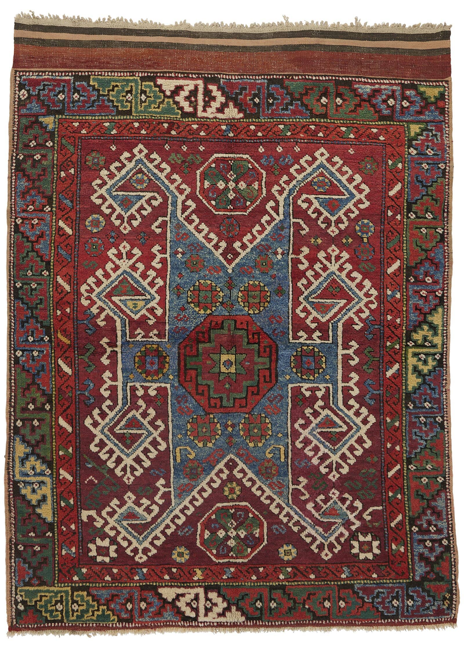 BERGAMA ANTIQUE RUG 4' 8" X 5' 9"