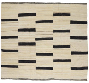 PERSIAN NOMADIC TRIBAL KILIM Striped Rug by Tufenkian Artisan Carpets