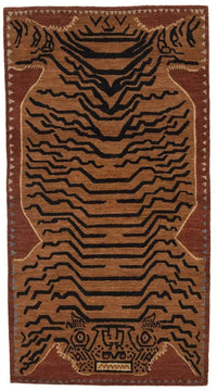 TIGER BROWN RUST Product Tufenkian Artisan Carpets 