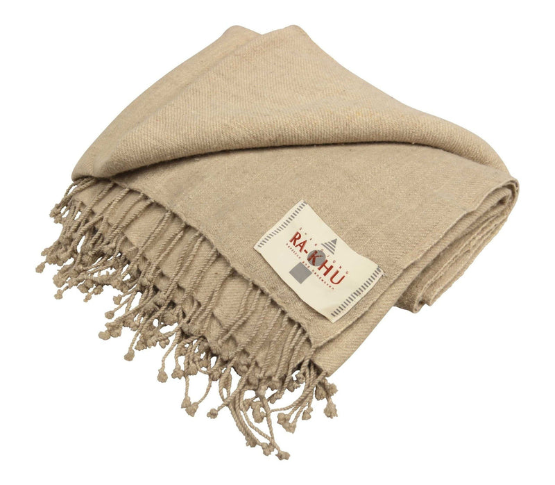 RAKHU BLANKET NATURAL WHITE/N3 #R03