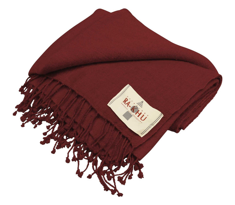 RAKHU BLANKET TIBETAN RED #R08