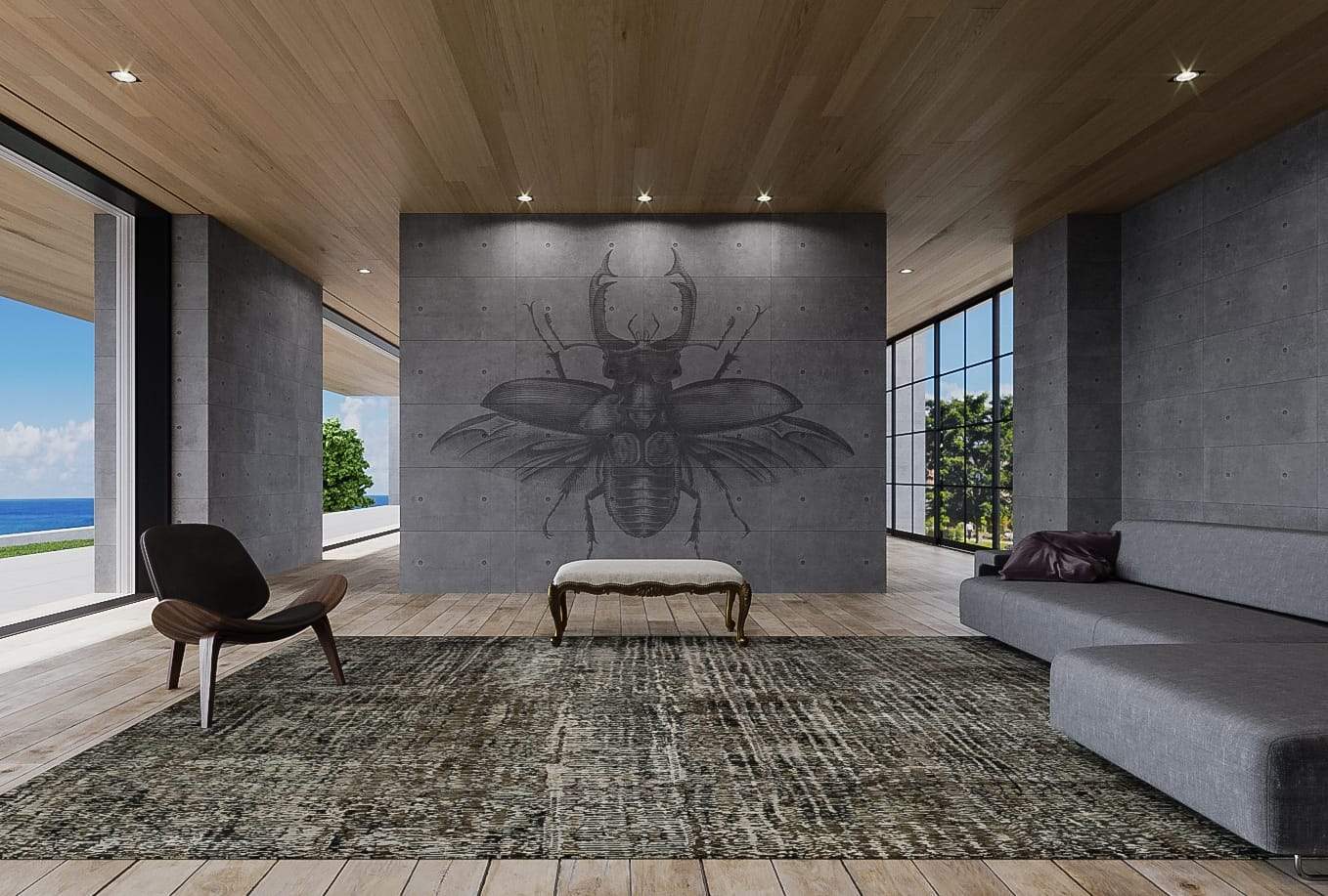 BEDAYA CHARCOAL TAUPE Product Tufenkian Artisan Carpets 