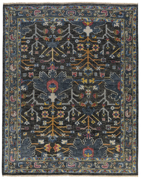 Bidjar II Midnight hand knotted area rug design by Tufenkian