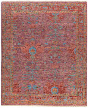 Bidjar II Raspberry hand knotted area rug design by Tufenkian