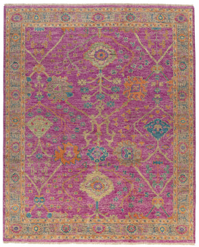 Donegal III Pink hand knotted area rug design by Tufenkian