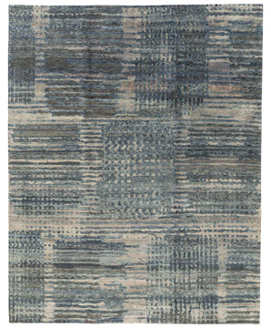 EDO AEGEAN, a hand knotted 100% silk rug design by Tufenkian