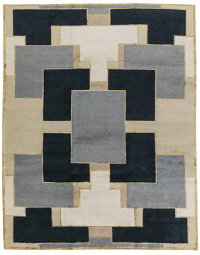 Knossos II Gold hand knotted area rug design by Tufenkian