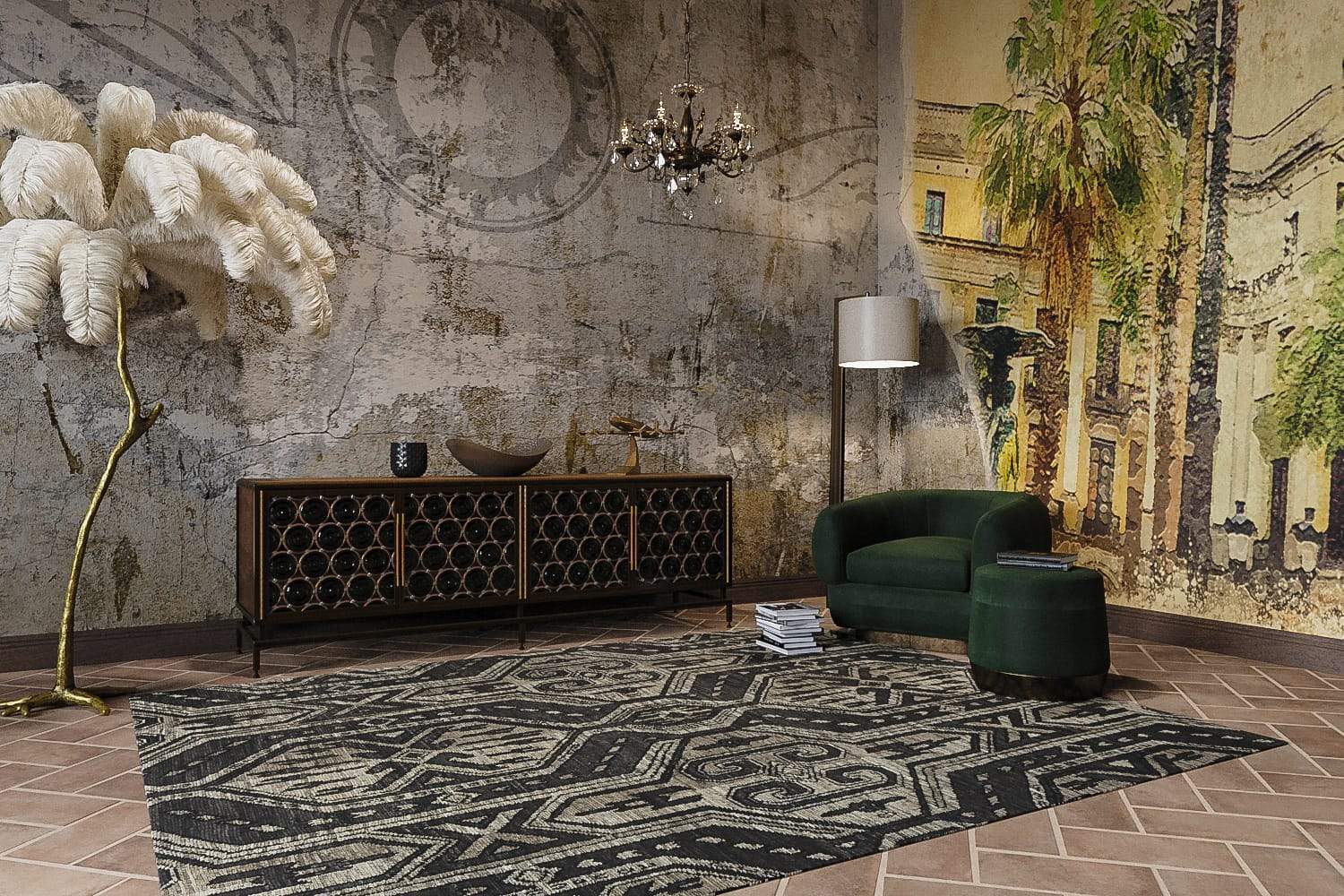 LAKOTA COAL Product Tufenkian Artisan Carpets Lifestyle room-image
