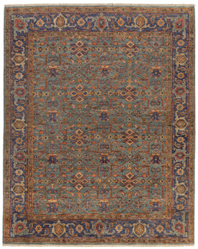 Persian Lattice Paprika hand knotted area rug design by Tufenkian