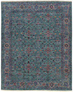 Persian Lattice Spruce hand knotted area rug design by Tufenkian