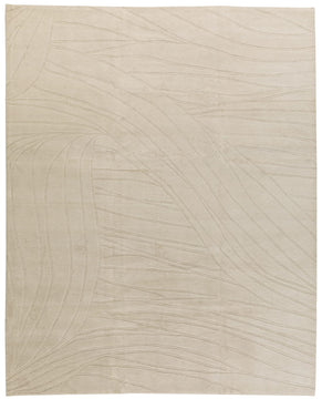 Reeds Ivory hand knotted area rug design by Tufenkian