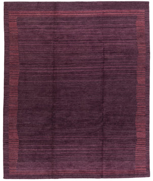 Serenity Plum hand knotted area rug design by Tufenkian