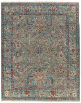 Tigranakert Dusty Rose hand knotted area rug 