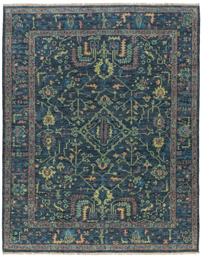 Tigranakert Marine hand knotted area rug design by Tufenkian